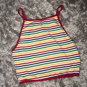 Rainbow halter top 🌈